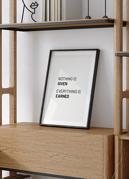 Nothing Is Given Poster
