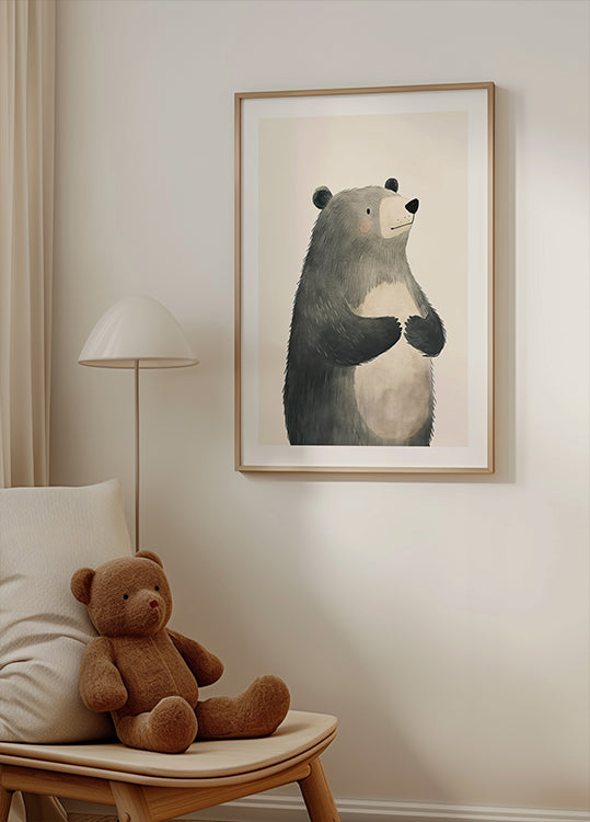 Gentle Standing Bear Poster