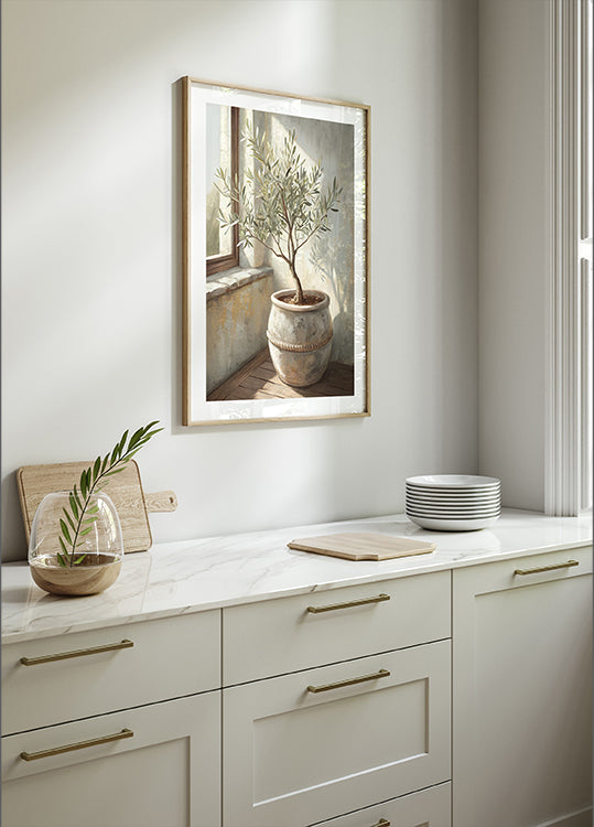 Olive Tree Still Life Poster