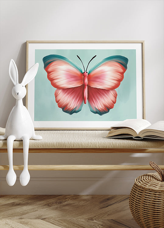 Pastel Butterfly Poster