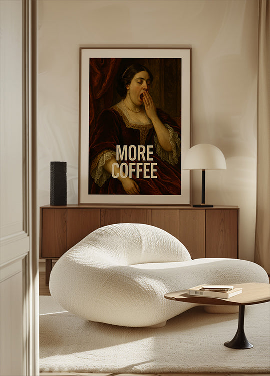 Yawning for Coffee Poster