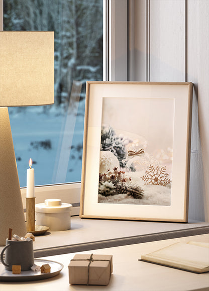 Christmas White Decoration Poster