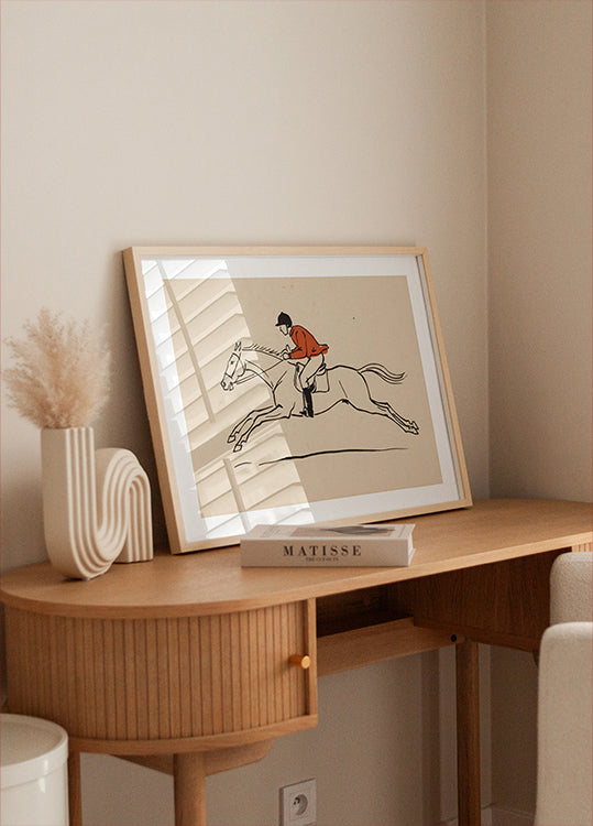Vintage Equestrian Sketch Poster