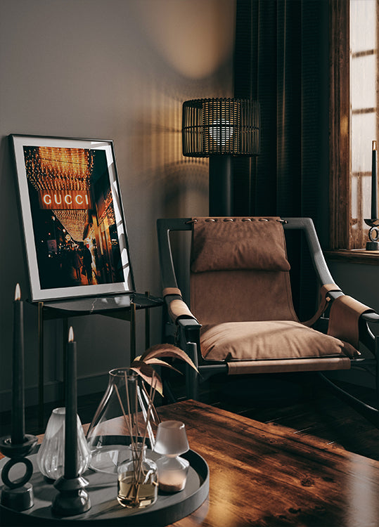 Gucci Night Lights Poster