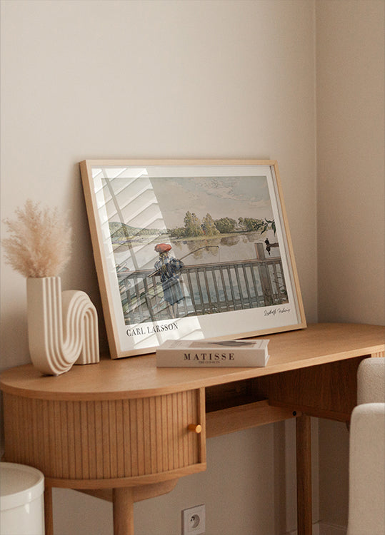 Lisbeth Fishing by Carl Larsson Poster