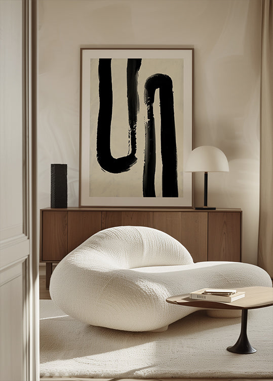 Monochrome Flow Poster