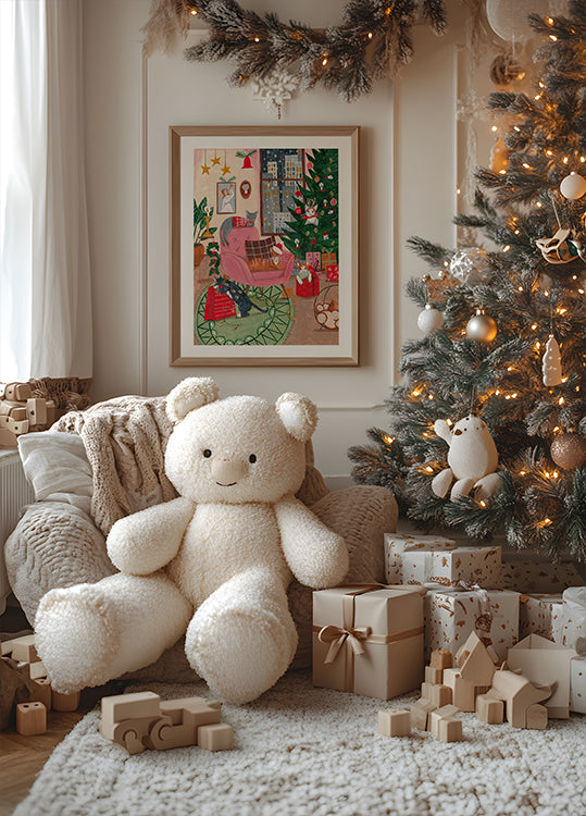 Christmas Cats in NY Poster