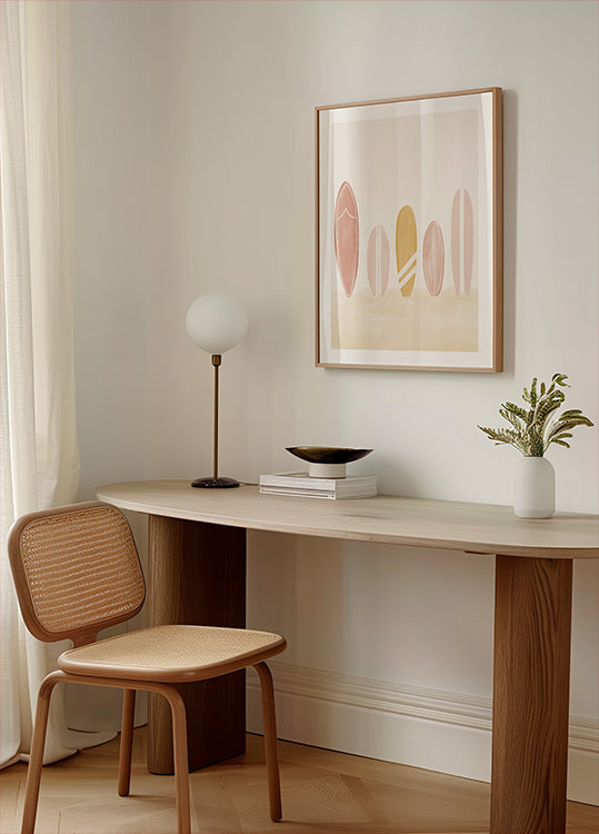 Boho Surfboards Poster