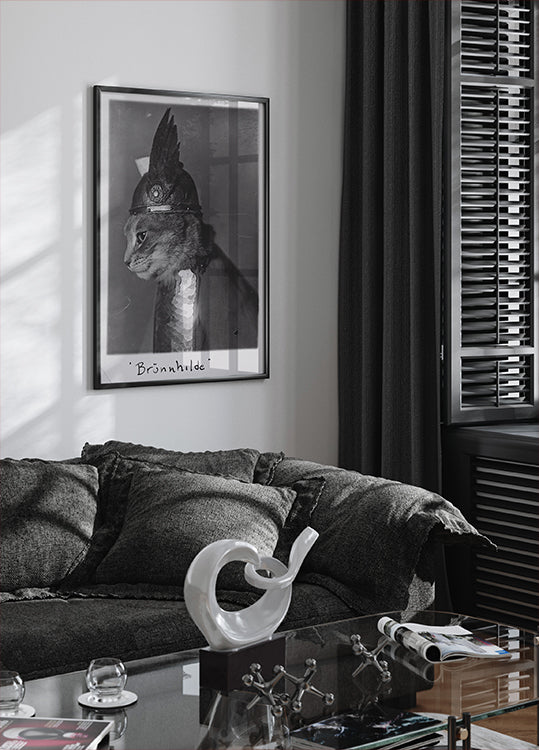 Brunnhilde Cat Profile Poster
