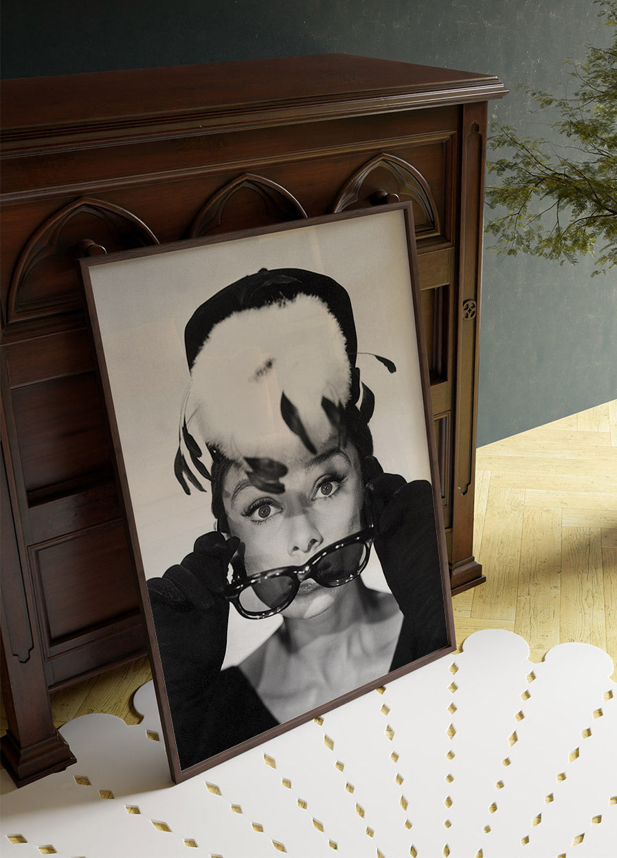 Audrey Hepburn Sunglasses Poster
