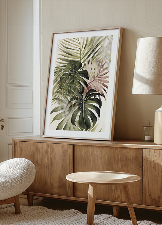 Boho Tropical Bouquet  Poster