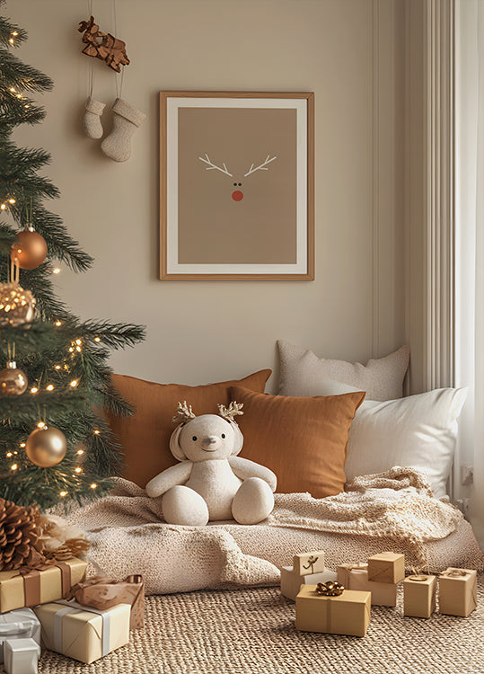 Christmas Reindeer Poster