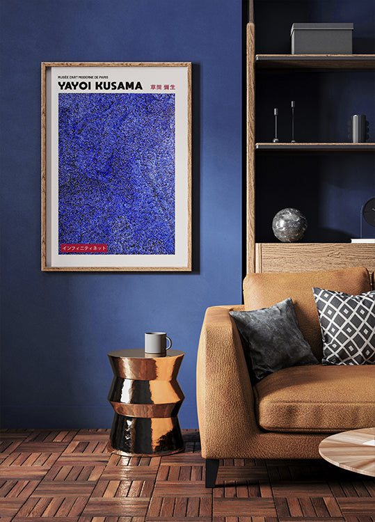 Yayoi Kusama Blue Infinity Net Poster