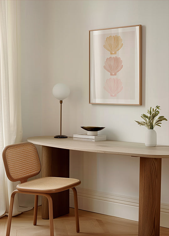 Pastel Seashells Poster