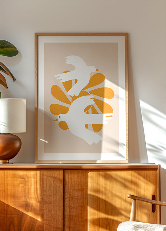 Abstract Flight Poster