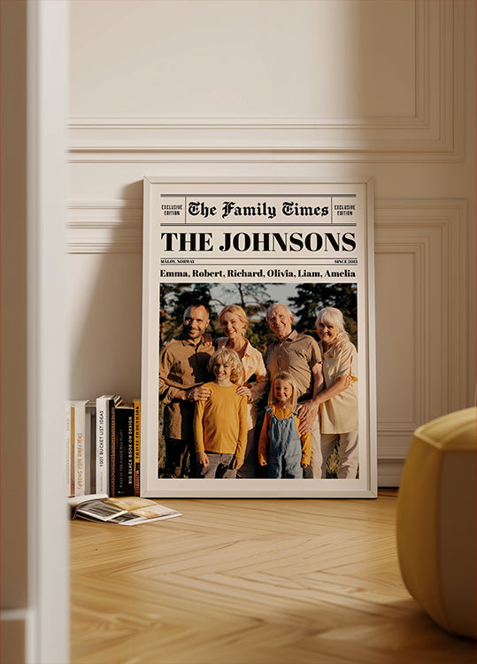Newspaper Photo Personal Poster
