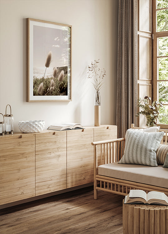 Soft Grass on Mountain Poster