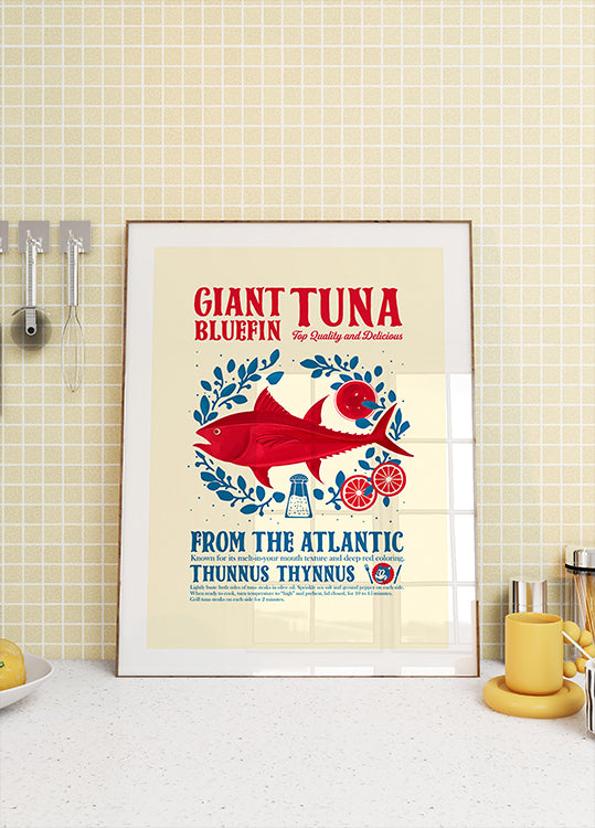 Tuna kitchen print Poster