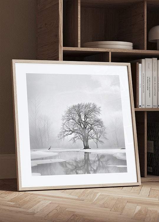 Tranquility after the snow Poster