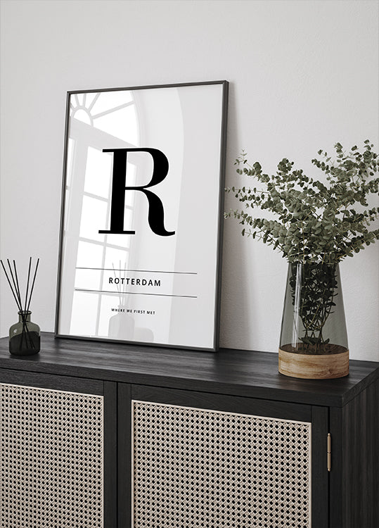 Where We First Met - Personalized City Poster