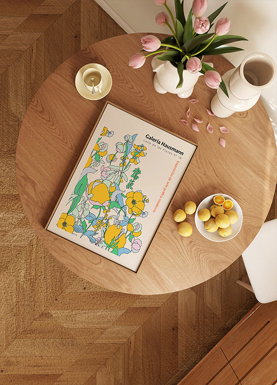 Exhibition of modern graphic art Madrid Poster