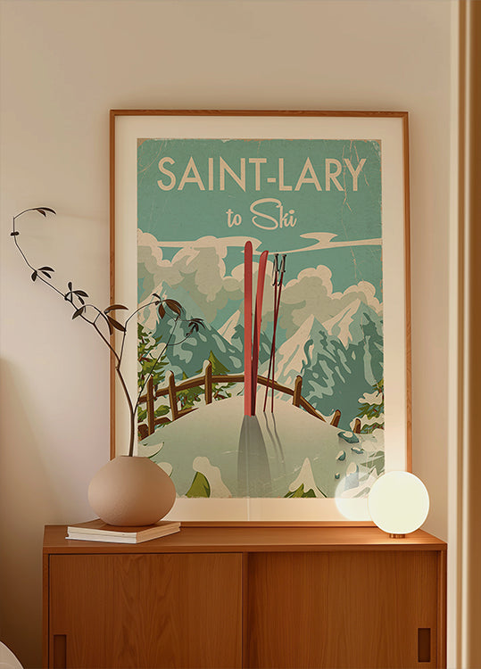 Saint Lary Ski Poster Poster