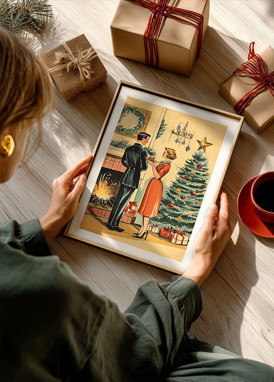 Retro Christmas Poster