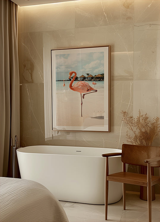 Pink Flamingo Poster