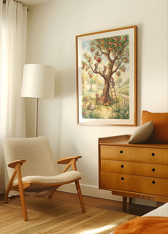 Mice picking apples Poster