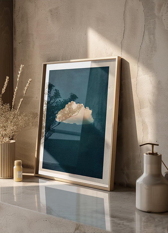Soft White Cloud on Blue Sky Poster