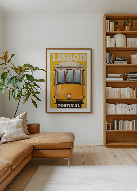 Lisbon Portugal Vintage Travel Poster Poster
