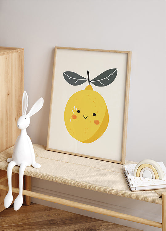 Smiling Lemon Poster