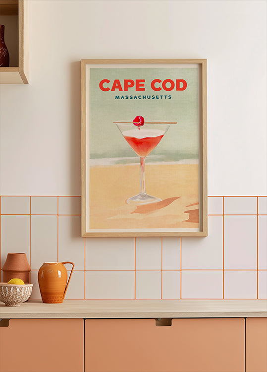 Cape Cod Cocktail Tall Poster Poster