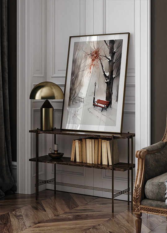 The Red Bench Poster