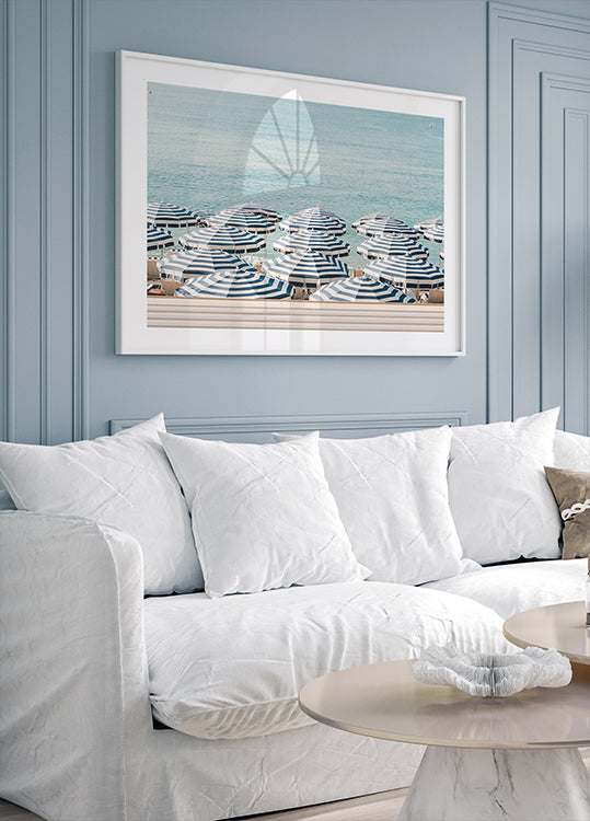 Striped Beach Umbrellas