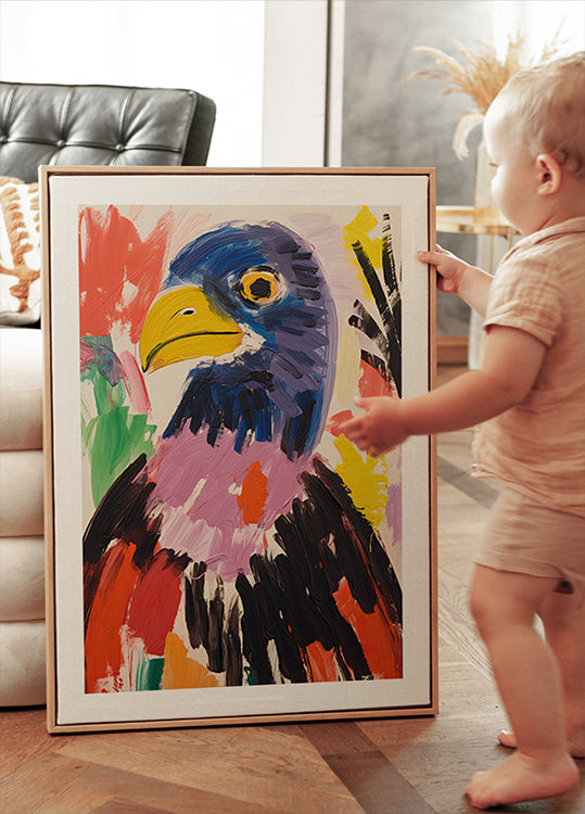 Colorful Eagle Poster