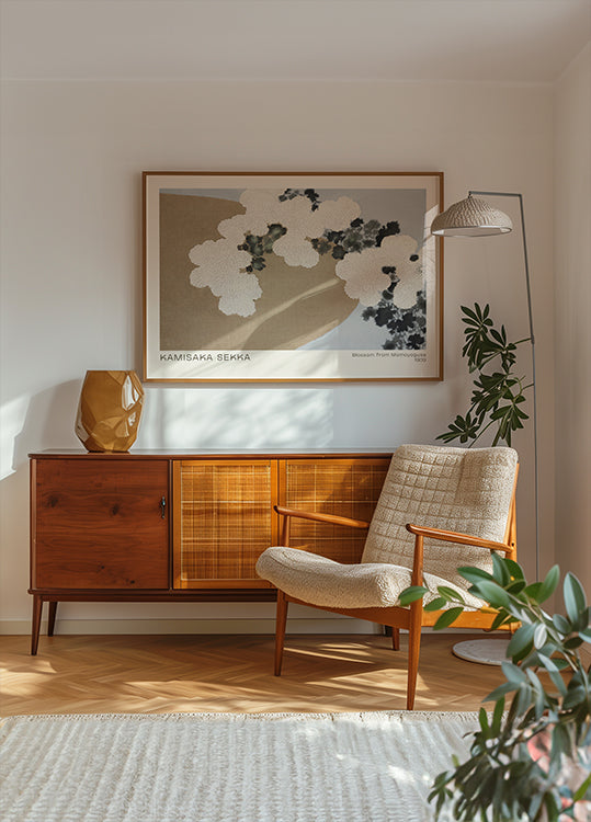 Blossom from Momoyogusa, Japanese floral abstract Poster