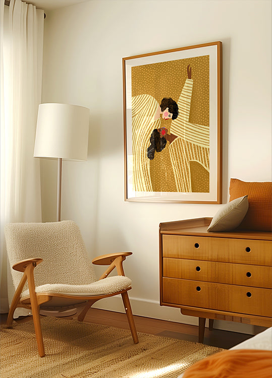 Two Line Women Poster