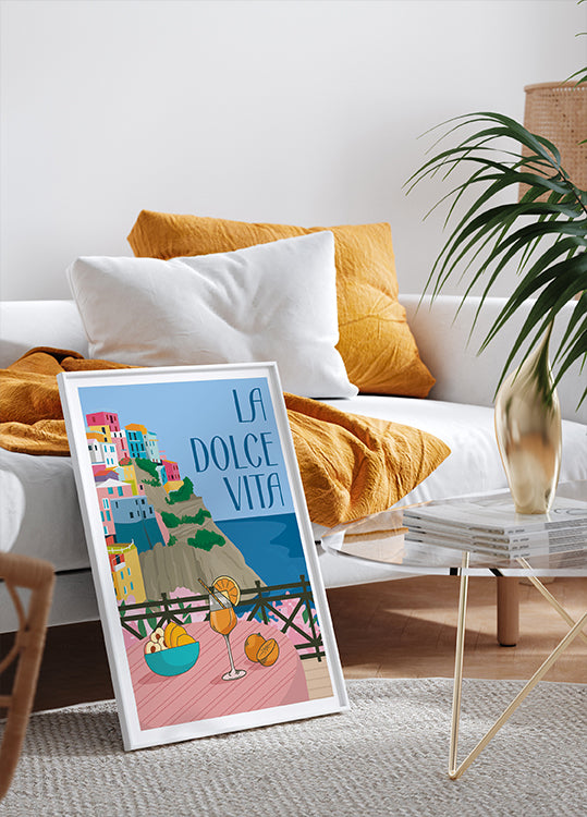 La Dolce Vita, Italian Coast and Aperitivo Poster