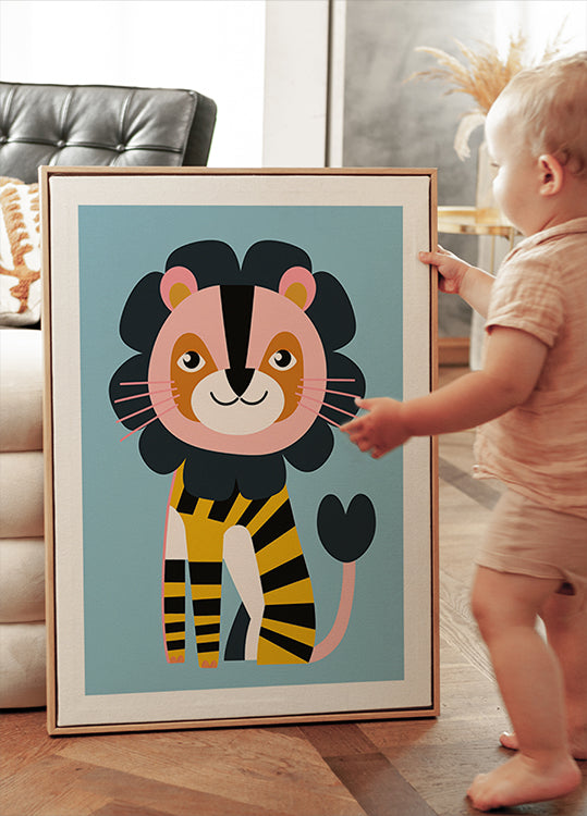 Happy Lion Poster