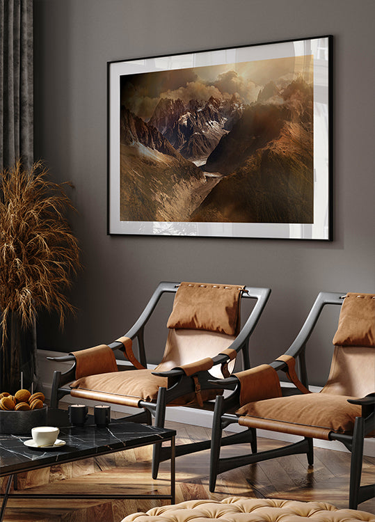 Mont Blanc Massiv Poster