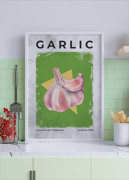 Garlic - Vintage Art Poster