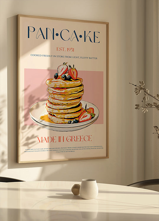 Fluffy Greek Pancakes Poster