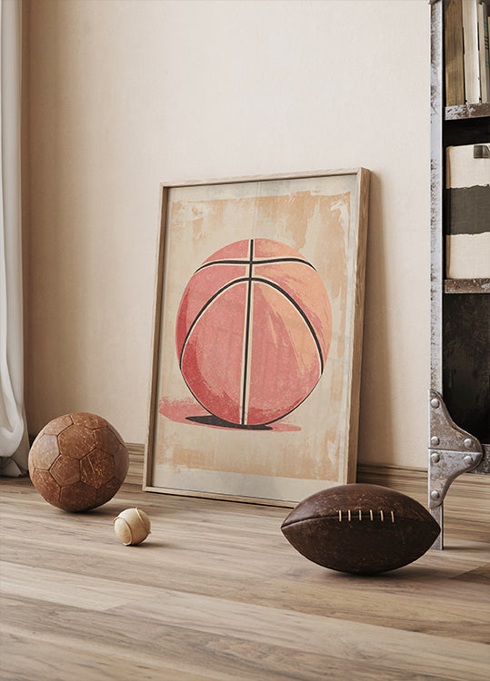 Basketball Ball Poster