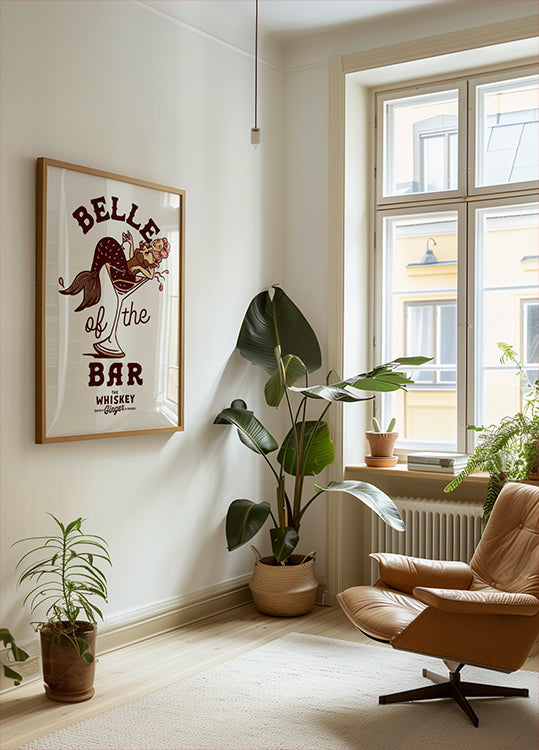 Belle Of The Bar Mermaid Pin Up Art Poster