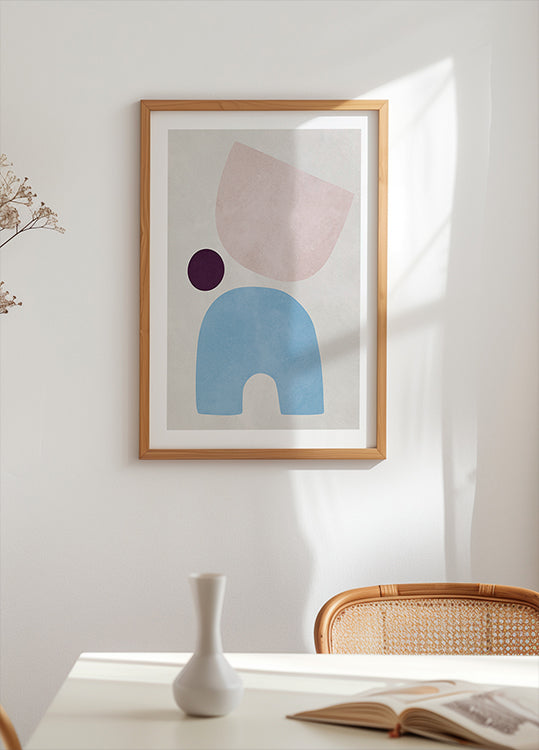 Curved shapes 5 Poster