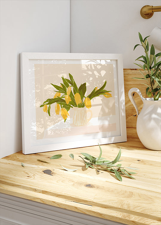 Pandcyellowtulips Copy  Poster