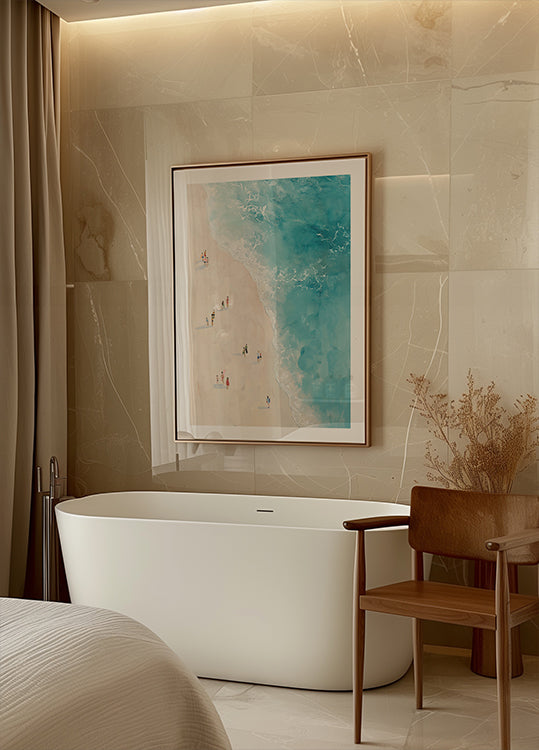 Strolling the Shore Poster