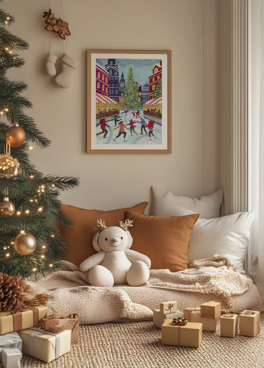 Skating in London Poster