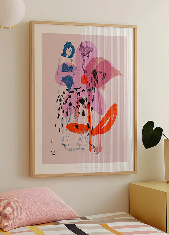 Abstrakt Pink Poster